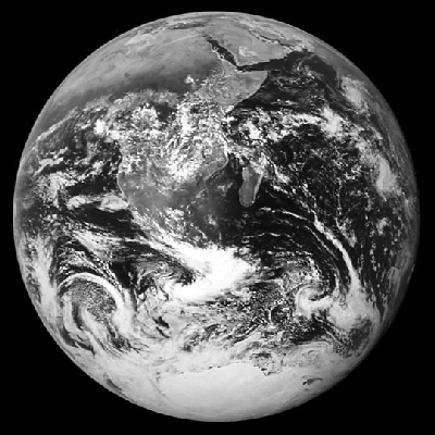 earth grayscale